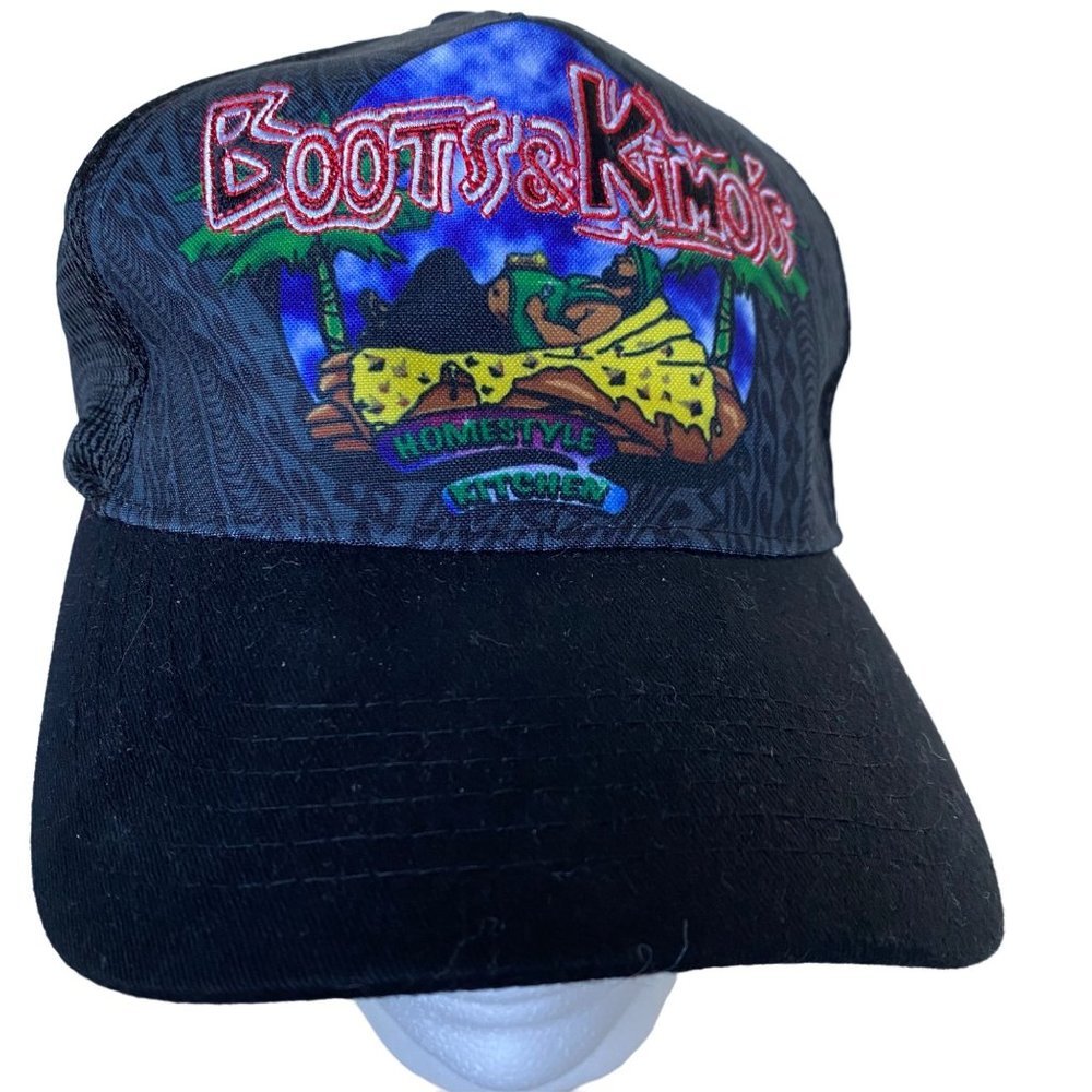 Vintage Snapback Hat Boots & Kimos Kitchen Kailua Adjustable Mesh Snap Back Cap